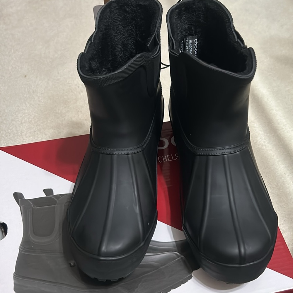Chooka Waterproof Boots Plush Lining Black Size 9 NWT